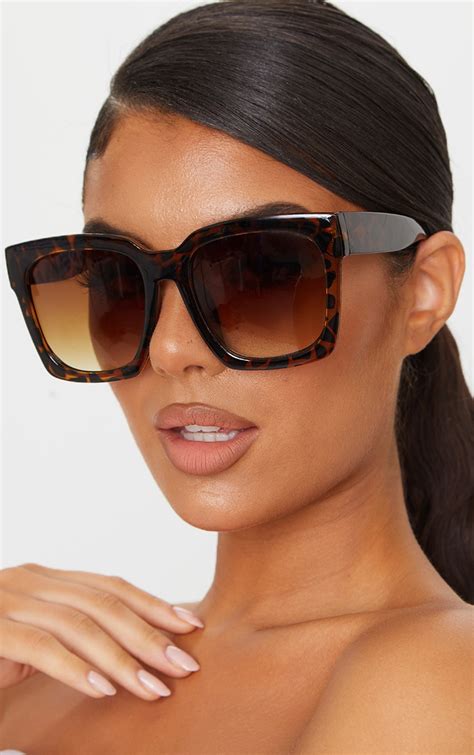 oversized square sunglasses.